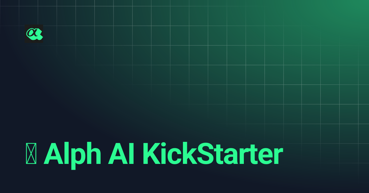 𝛂 Alph AI KickStarter | Alph AI | Indo Version | Alph AI