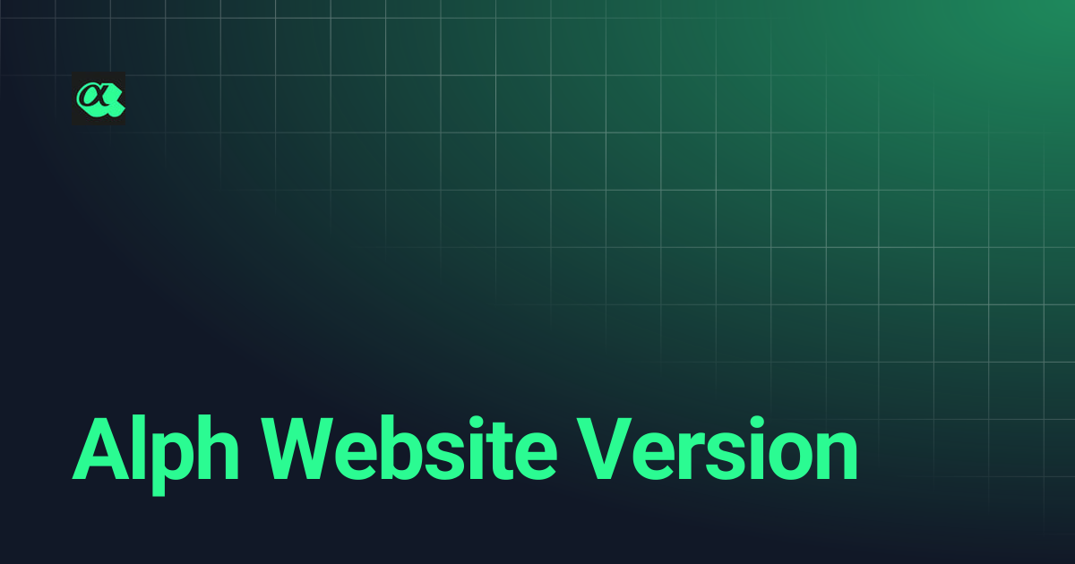 Alph Website Version | Alph AI | Indo Version | Alph AI